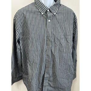 Croft & Barrow Men's Classic Fit Gingham Button Down Shirt Size 18 1/2 34 35